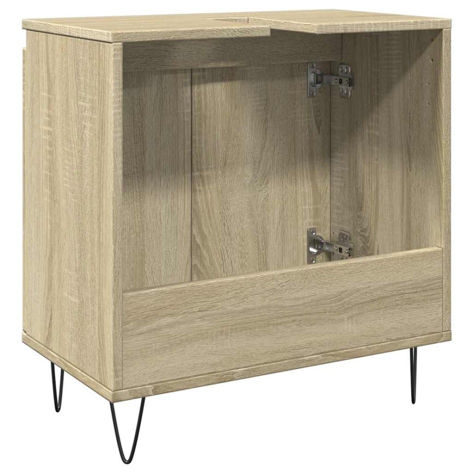 Armario de baño madera de ingeniería roble Sonoma 58x33x60