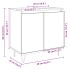 Armario de baño madera de ingeniería roble Sonoma 58x33x60