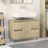 Mueble de baño madera de ingeniería roble Sonoma 80x33x60