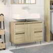 Mueble de baño madera de ingeniería roble Sonoma 80x33x60 cm