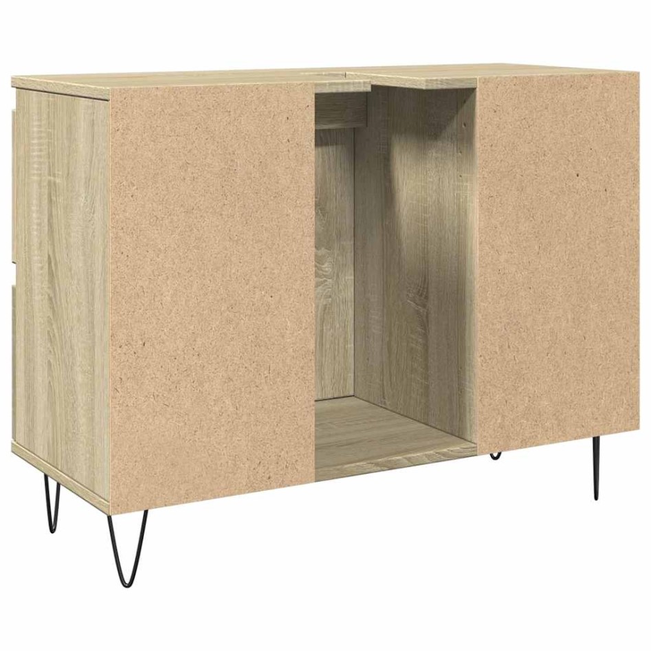 Mueble de baño madera de ingeniería roble Sonoma 80x33x60