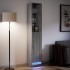 Aparador con LED madera ingeniería gris Sonoma 36x32,5x200