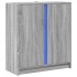 Aparador con LED madera de ingeniería gris Sonoma 77x34x85