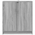 Aparador con LED madera de ingeniería gris Sonoma 77x34x85