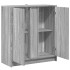 Aparador con LED madera de ingeniería gris Sonoma 77x34x85