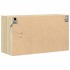 Mueble de TV de pared con luces LED roble Sonoma 80x31x45