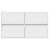 Mueble de TV de pared con luces LED blanco 80x31x45