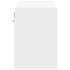 Mueble de TV de pared con luces LED blanco 80x31x45