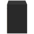 Mueble de TV de pared con luces LED negro 100x31x45