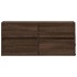 Mueble de TV de pared con luces LED marrón roble 100x31x45