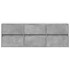 Mueble de TV de pared con luces LED gris hormigón 130x31x45
