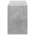Mueble de TV de pared con luces LED gris hormigón 130x31x45
