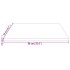 Tablero de mesa cuadrado madera maciza pino blanco 90x90x2,5