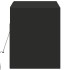 Mueble de TV de pared con luces LED negro 100x31x35