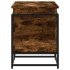 Caja de almacenaje con tapa madera roble ahumado 100x40x51,5