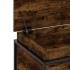 Caja de almacenaje con tapa madera roble ahumado 100x40x51,5