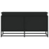 Caja almacenaje con tapa madera ingeniería negro 100x40x51,5