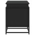 Caja almacenaje con tapa madera ingeniería negro 100x40x51,5