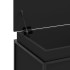 Caja almacenaje con tapa madera ingeniería negro 100x40x51,5