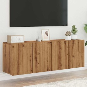 Muebles para TV de pared 2 unidades roble artesanal 60x30x41