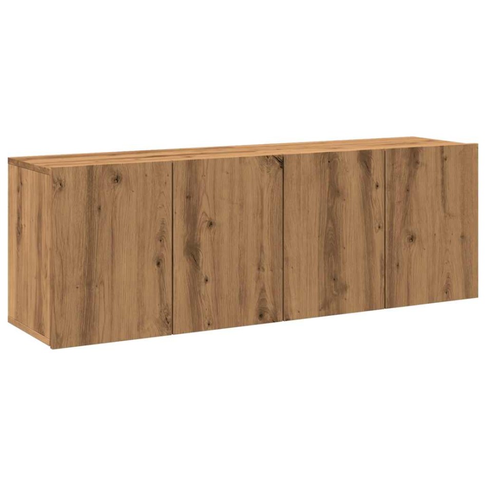 Muebles para TV de pared 2 unidades roble artesanal 60x30x41