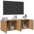 Muebles para TV de pared 2 unidades roble artesanal 60x30x41