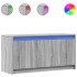 Mueble de TV con LED madera ingeniería gris Sonoma 100x34x50