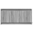 Mueble de TV con LED madera ingeniería gris Sonoma 100x34x50