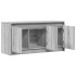 Mueble de TV con LED madera ingeniería gris Sonoma 100x34x50