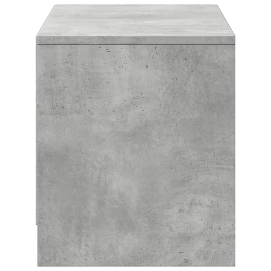 Mueble de TV LED madera ingeniería gris hormigón 97x34x40