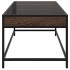 Mesa de centro con Infinity LED marrón roble 70x50x41