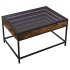 Mesa de centro con Infinity LED roble ahumado 70x50x41