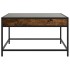 Mesa de centro con Infinity LED roble ahumado 70x50x41