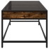 Mesa de centro con Infinity LED roble ahumado 70x50x41