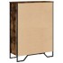 Estantería madera de ingeniería roble ahumado 80x31x106