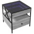 Mesa de centro con Infinity LED gris Sonoma 50x50x51