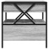 Mesa de centro con Infinity LED gris Sonoma 50x50x51