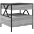 Mesa de centro con Infinity LED gris Sonoma 50x50x51