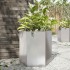 Jardinera hexagonal acero inoxidable 46x40x45