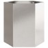 Jardinera hexagonal acero inoxidable 46x40x45