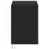 Mueble de TV de pared con luces LED negro 80x31x45