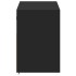 Mueble de TV de pared con luces LED negro 100x31x45