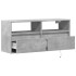 Mueble de TV de pared con luces LED gris hormigón 100x31x45