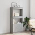 Aparador de madera de ingeniería gris Sonoma 63x33x140