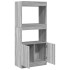 Aparador de madera de ingeniería gris Sonoma 63x33x140