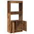 Aparadorde madera de ingeniería madera envejecida 63x33x140