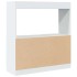 Aparador de madera de ingeniería blanco 92x33x100