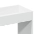 Aparador de madera de ingeniería blanco 92x33x100