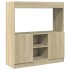 Aparador de madera de ingeniería roble Sonoma 92x33x100