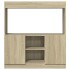 Aparador de madera de ingeniería roble Sonoma 92x33x100